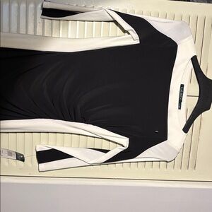 Ralph Lauren Monochrome Long Sleeve Dress